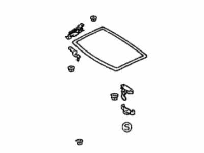 Toyota 63201-95D00 Glass Sub-Assy, Tilt Roof