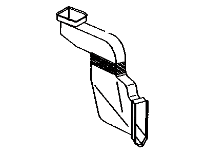 Toyota 55846-95D00 Duct, Heater To Register