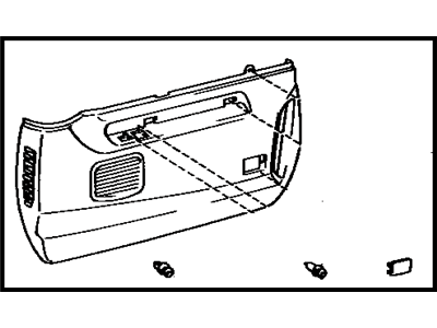 Toyota 67702-28010-04 Cover Sub-Assy, Front Door Trim, LH