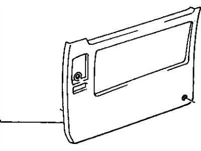 Toyota 67680-28010-E0 Board Sub-Assy, Rear Door Trim, RH