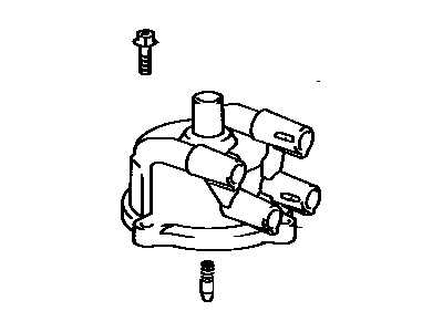 Toyota 19101-76010 Cap Sub-Assy, Distributor