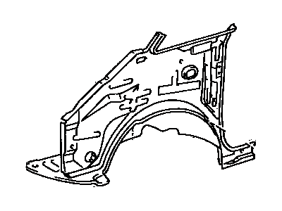 Toyota 53702-28211 Apron Sub-Assy, Front Fender, LH