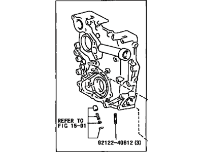 Toyota 11301-76020 Case Sub-Assy, Timing Gear