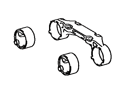 Toyota 12380-76010 Insulator Assy, Engine Mounting, Rear
