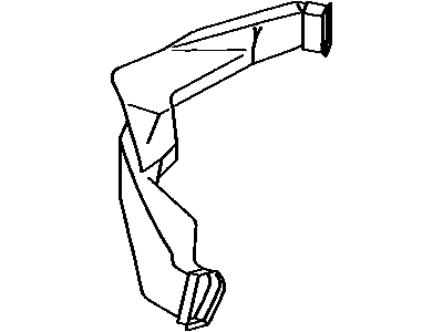 Toyota 55974-28020 Duct, Side DEFROSTER Nozzle