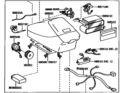 Toyota 88520-28140-E0 Box Assembly, Cooling