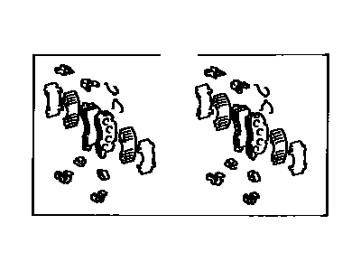 Toyota 04492-28020 Rear Disc Brake Pad Kit