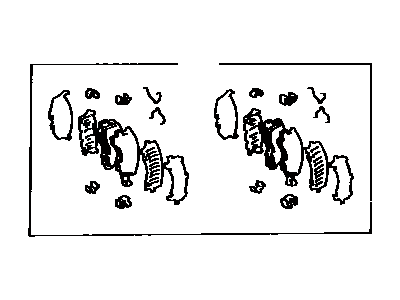 Toyota 04491-28360 Front Disc Brake Pad Set