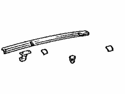 Toyota 75055-95D01 Garnish Sub-Assy, Roof Side, Rear RH