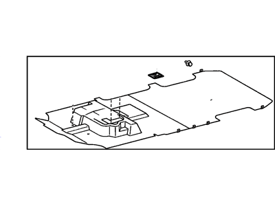 Toyota 58560-28541-B2 Carpet Assy, Seat Floor