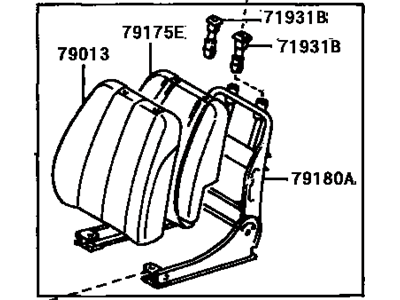 Toyota 79140-28112-B0 Back Assembly Seat, RH