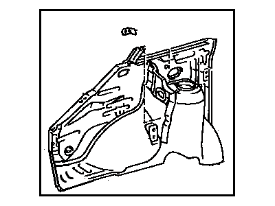 Toyota 53701-95D03 Apron Sub-Assy, Front Fender, RH