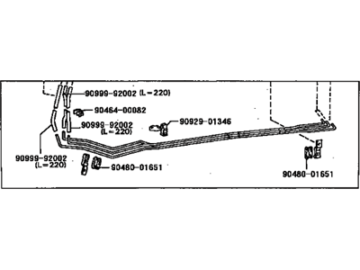 Toyota 17360-76010 Tube Assy, Air