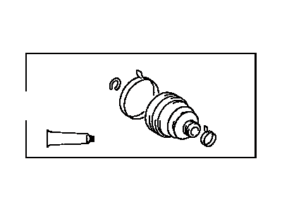 Toyota 04438-28011 Front Cv Joint Boot Kit Inboard Joint