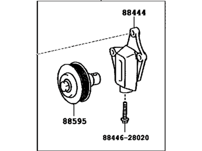 Toyota 88420-28110 Pulley Assy, Idle, W/Bracket