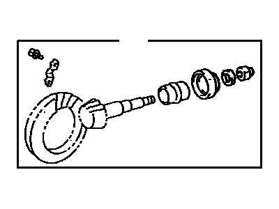 Toyota 41201-80195 Final Gear Kit, Differential, Front