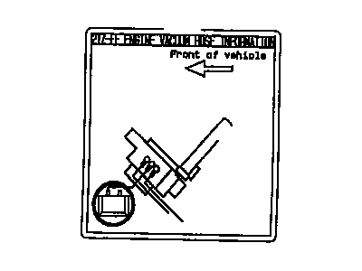 Toyota 17792-76012 Plate, Engine Vacuum Hose Information