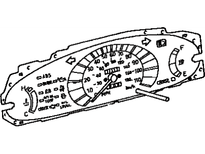 1996 Toyota Previa Speedometer - 83110-28341