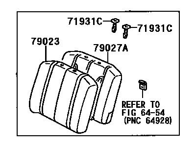 Toyota 79240-95D10-E0 Back Assembly Seat, RH