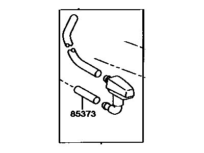 Toyota 85370-28270 Hose Assy, Windshield Washer