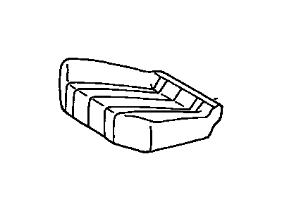 Toyota 71072-95D09-03 Front Seat Cushion Cover, Left(For Separate Type)