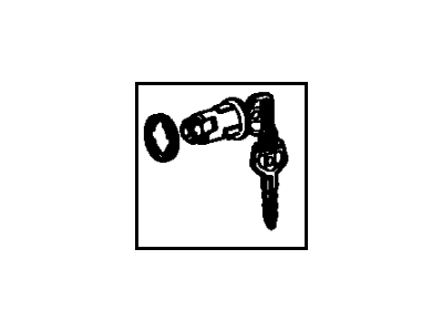Toyota 69055-91255 Cylinder & Key Set, Back Door Lock