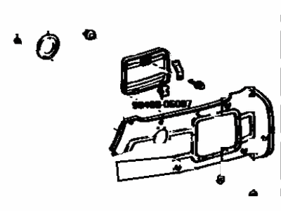 Toyota 62520-91261-01 Board, Quarter Inside Trim, LH