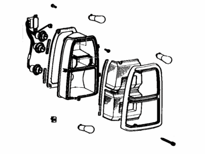 Toyota 81550-80082 Lamp Assy, Rear Combination, RH