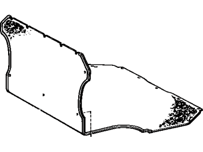 Toyota 58570-91259-03 Carpet, Rear Floor