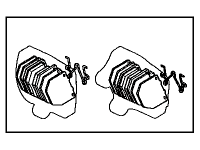 1982 Toyota Corona Brake Pad Set - 04491-20150