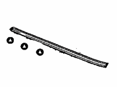 Toyota 75504-20010 Moulding, Windshield, Lower