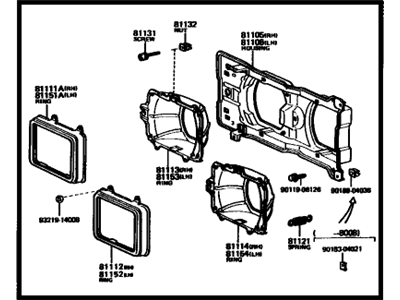 1980 Toyota Corona Headlight - 04818-20020