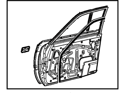 Toyota 67001-20270 Panel Sub-Assembly, Front Door, RH