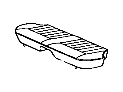 Toyota 71075-20802-03 Rear Seat Cushion Cover (For Bench Type)