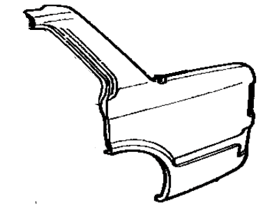 Toyota 61612-91265 Panel, Quarter, LH