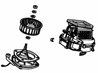 Toyota 87130-20110 Blower Assembly, Heater, Front