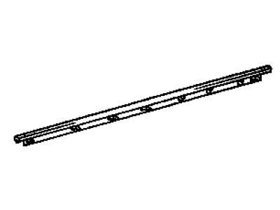 Toyota 68172-14010 Weatherstrip, Front Door Glass, Inner LH