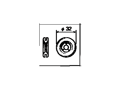 Toyota 90480-19048 GROMMET, Accelerator