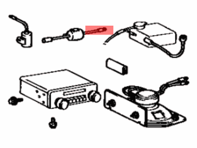 Toyota 86012-69018 Parts Set, Radio Setting