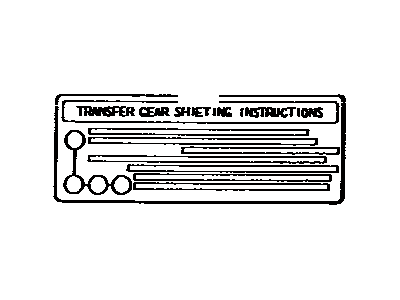 Toyota 33621-60110 Plate, Control Lever Caution