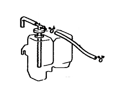 Toyota 16405-60011 Cap Sub-Assy, Reserve Tank