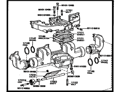 Toyota 17100-61082 Exhaust Manifold Assembly