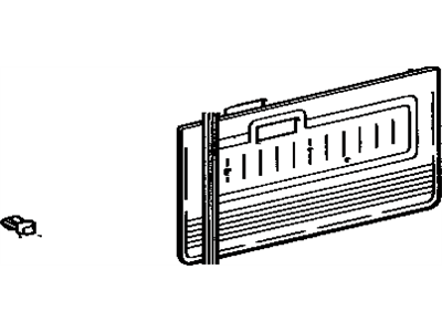 Toyota 67610-90301 Board Sub-Assembly, Front Door Trim, RH