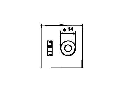 Toyota 90480-10300 Grommet