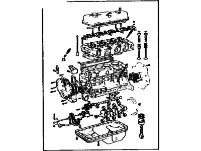 Toyota 19000-58340 Engine Assembly, Partial