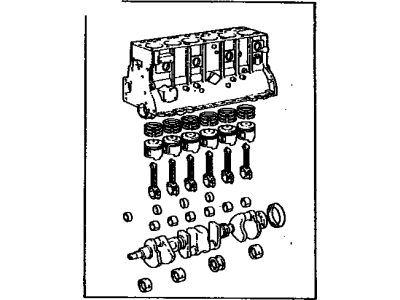 Toyota 11400-58040 Block Assembly, Short