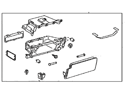 Toyota 55440-35051-E0 Box Assembly, Instrument