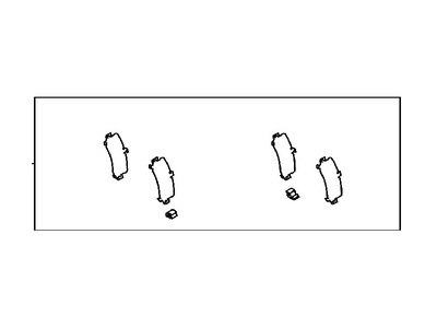 Toyota 04946-60140 SHIM Kit, Anti SQUEAL