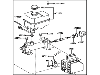 Toyota 47201-60A22 Brake Master Cylinder Sub-Assembly