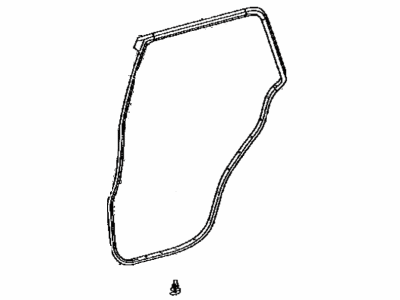 Toyota 67871-35090 WEATHERSTRIP, Rear Door